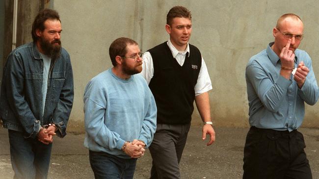 Mark Ray Haydon with John Justin Bunting and Robert Joe Wagner. Haydon was jailed for 25 years, while Bunting and Wagner were sentenced to die in prison.