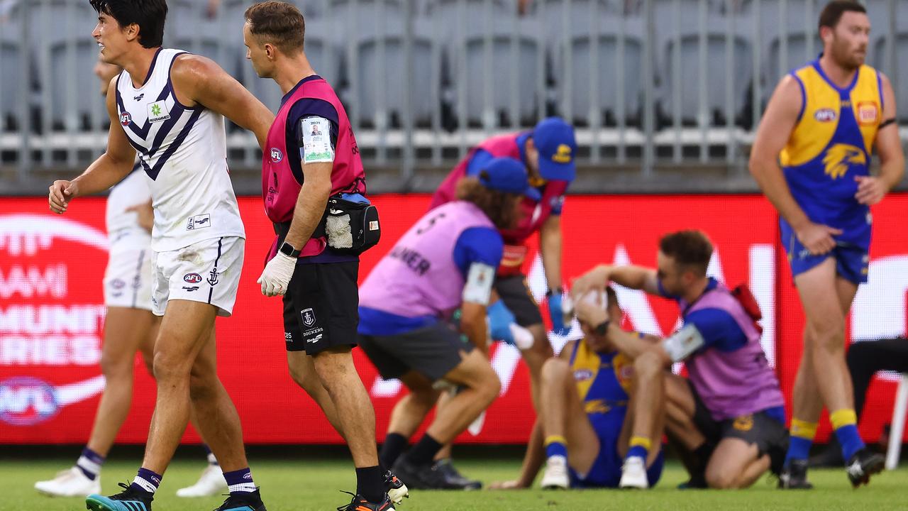 There was “carnage” in AFL pre-season games leading to the medical sub being introduced for 2021 (Photo by Paul Kane/Getty Images)