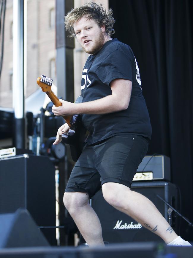 The Smith Street Band playing in Port Adelaide. Picture: Simon Cross