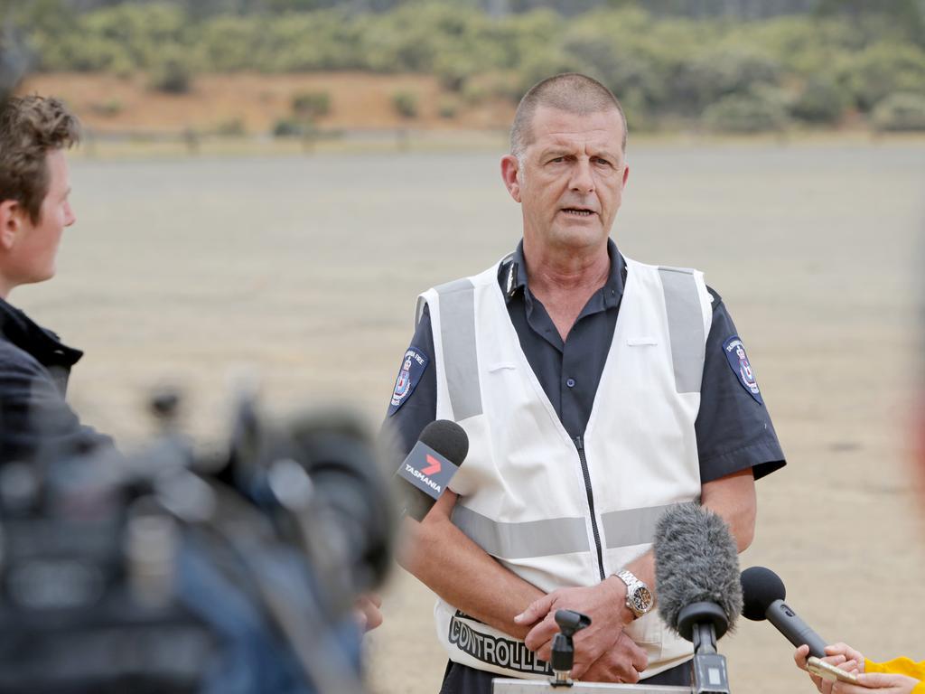 Incident controller and Deputy Regional Chief North Ian Bounds at Great Lake. Picture: PATRICK GEE