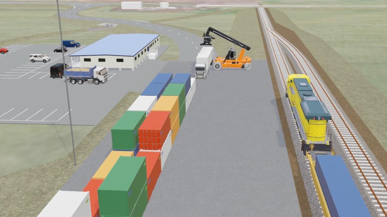 A mock-up design for the InterLinkSQ intermodal terminal to be built at Charlton in the new year.