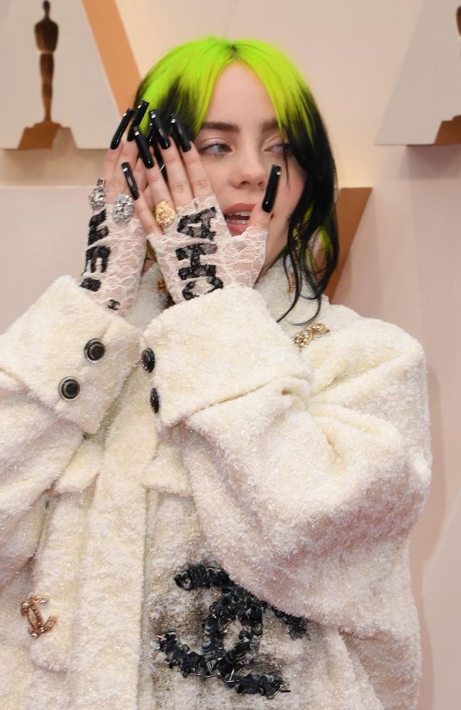 From Gucci at the Grammys to the Oscars, in Chanel. Picture: AFP