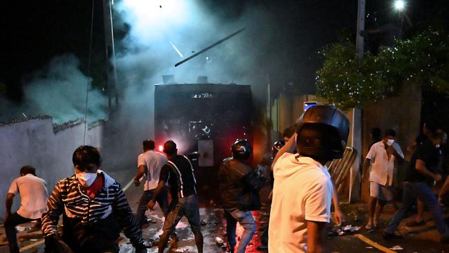 Rioting at the home of Sri Lanka’s president.