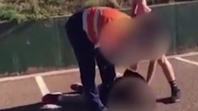 A father and son have been charged over this sickening attack on a teenge boy in Port Augusta.