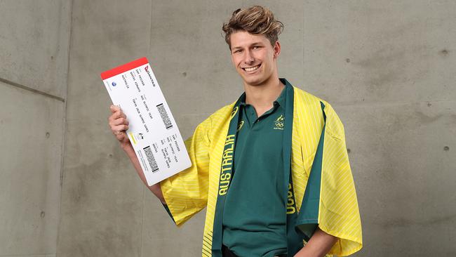 Sam Fricker at the Australian Diving Tokyo Olympic Games Team Announcement at Circular Quay on June 15. (Photo by Mark Metcalfe/Getty Images)