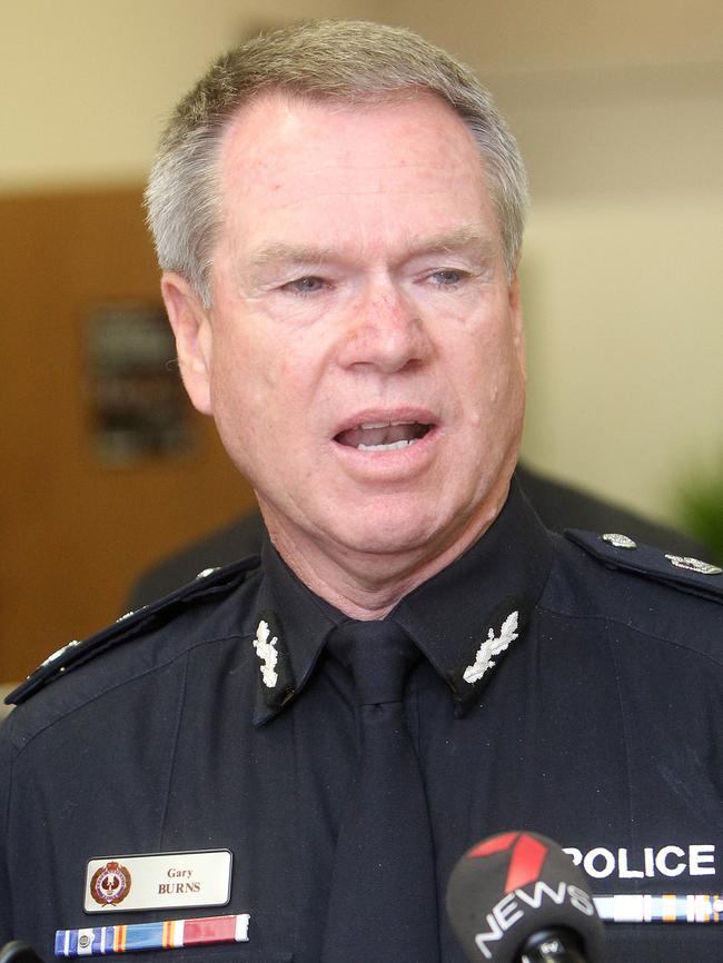 Former police commissioner Gary Burns.