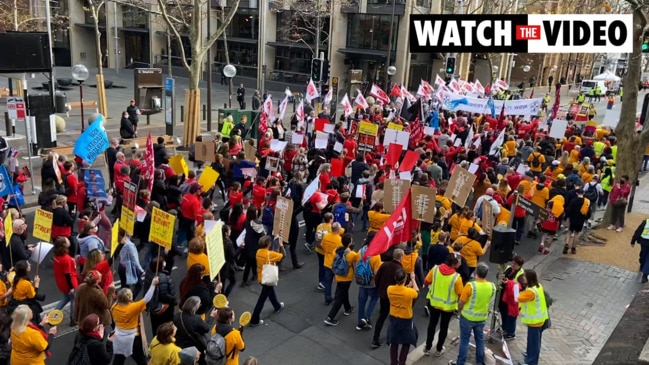 Teachers are gathering today for one of the union’s biggest strikes