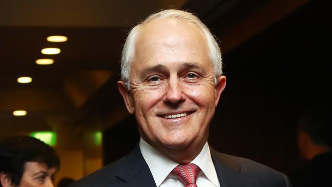 Malcolm Turnbull arriving at the Business Council of Australia's annual dinner in Sydney last night. Picture: Hollie Adams