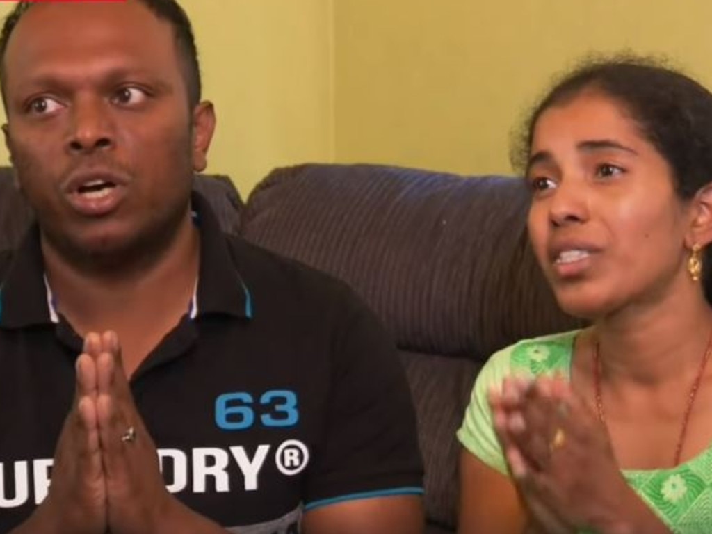 Aswath Sasidharan and Prasitha Sasidharan are still seeking answers after their daughter’s death. Picture: 9 News