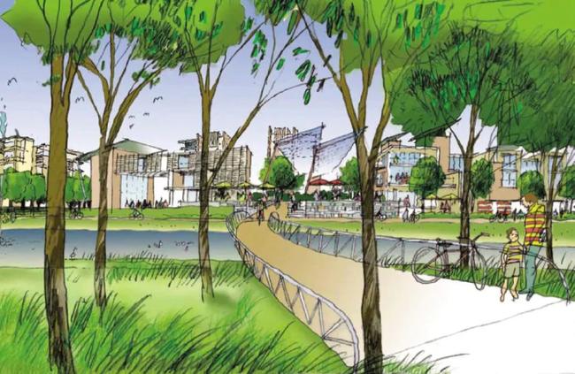 An artist’s impression of South Creek West.