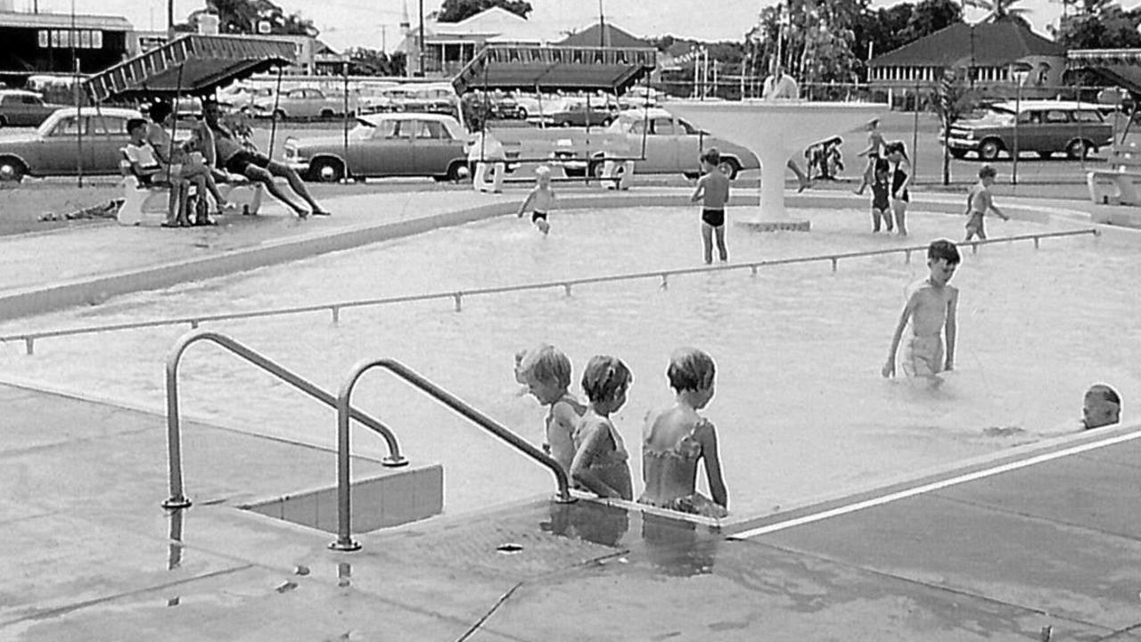 1963: Opening of the Mackay War Memorial Swimming Pool in Milton Street. Built at a cost of 90,000 pounds. Opened by Postmaster-General COW. Davidson. Family fun at the Memorial Swimming Pool. Photo Daily Mercury Archives