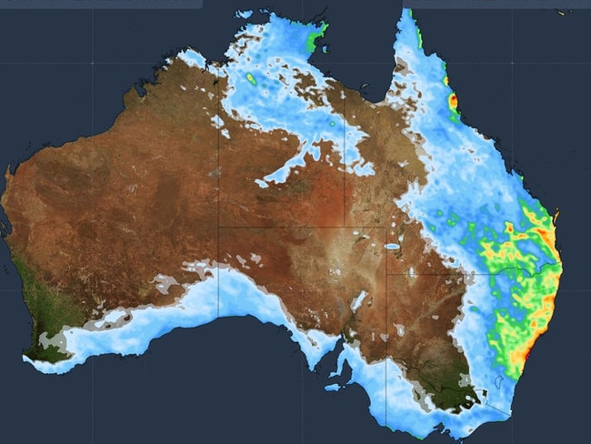 The Bureau of Meteorology has warned of heavy rain over Sydney's east coast this week. Picture: Weatherzone
