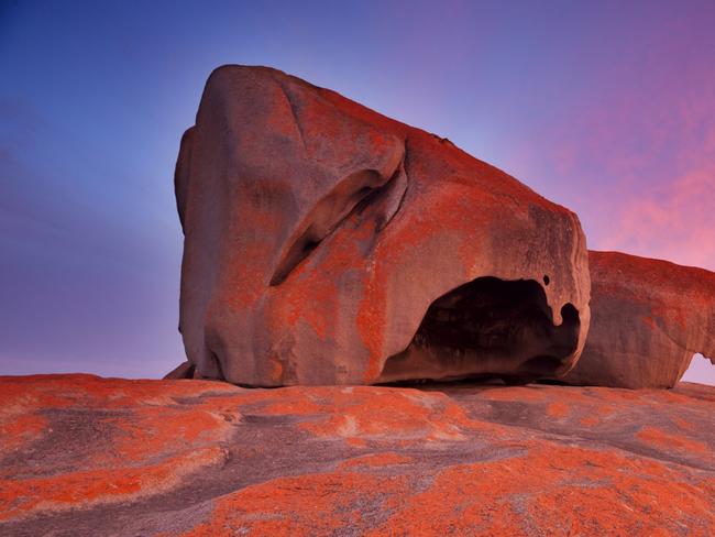 ESCAPE: Remarkable Rocks - Granite guardians of the South West Kangaroo Island, just off the coast of South Australia. Picture: Istock