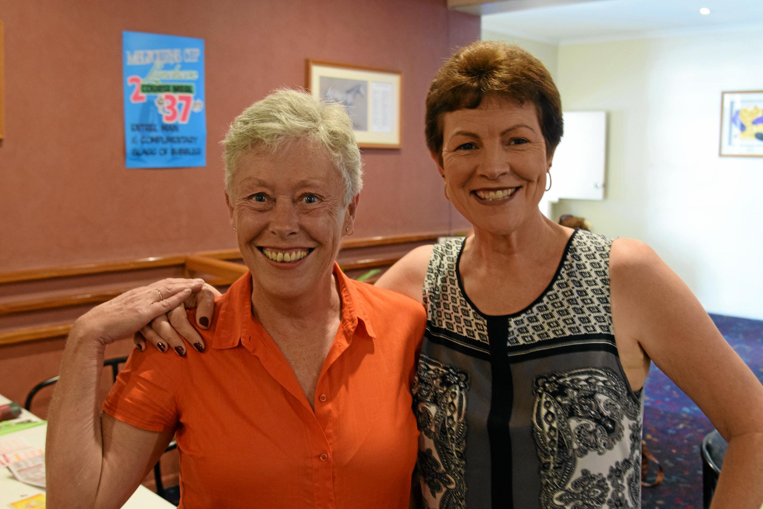 Karen Hynes with Joely Singleton. Picture: Michael Nolan