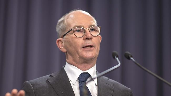 Chief medical officer Paul Kelly briefed national cabinet today. Picture: Gary Ramage