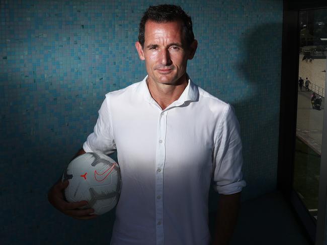 Socceroos conditioning coach Andrew Clark at the announcement of the Australian squad for the Asian Cup at North Bondi Surf Life Saving Club. Picture. Phil Hillyard