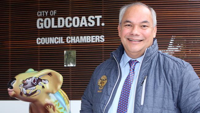 Mayor Tom Tate at Council Chambers. Picture: Richard Gosling