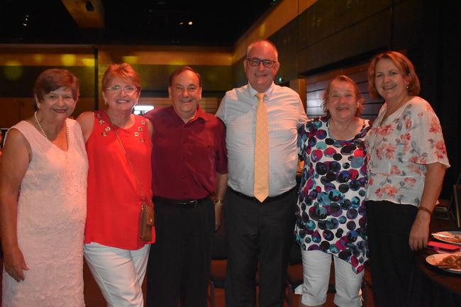 Wendy Spark, Roberta Brown, Robert Spark, Ian Mason, Lorelle Simonsen and Betty Burrows at the 2022 Mackay Australia Day Awards at the MECC on January 25. Picture: Lillian Watkins