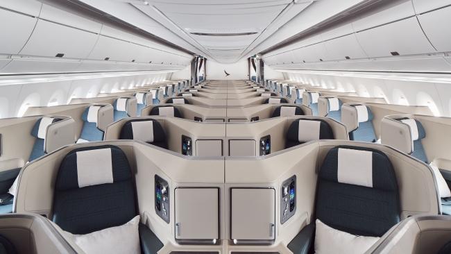 The 1-2-1 configuration means everyone has lots of space. Picture: Cathay Pacific