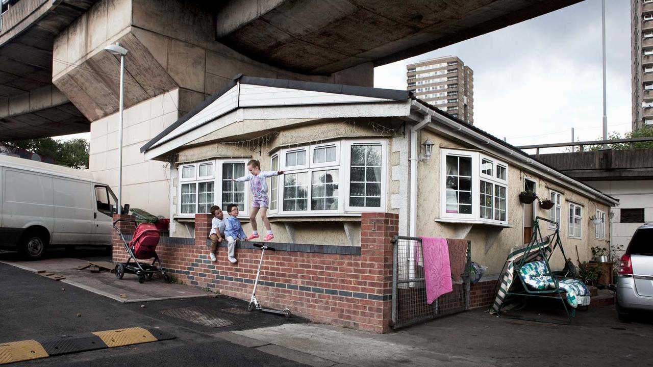 A rare look inside a close-knit community of travellers living under the A40 flyover in London. Picture: Paul Wenham-Clarke/Urban Gypsies/Hoxton Mini Press