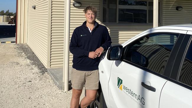 Work role: James Gurney-Wellington is participating in Western Ag's accelerated undergraduate program.