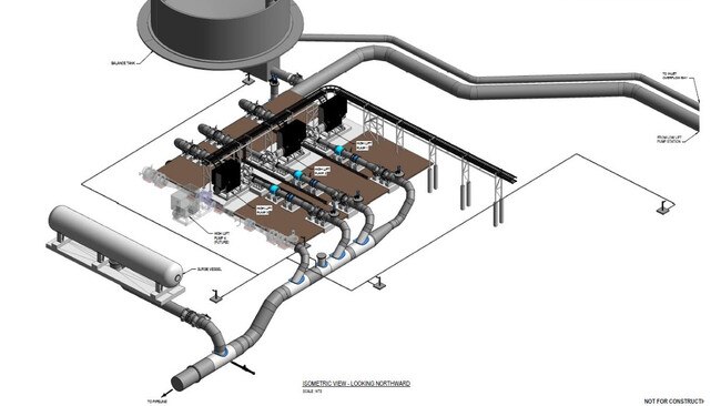 The pump station for Stage 2 of the Haughton Pipeline. Picture: TCC.