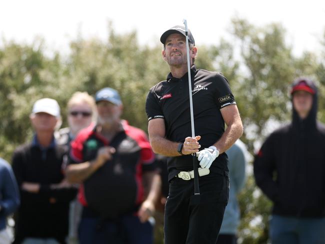 Josh Geary in action on the final day of Vic Open. Picture: Golf Australia