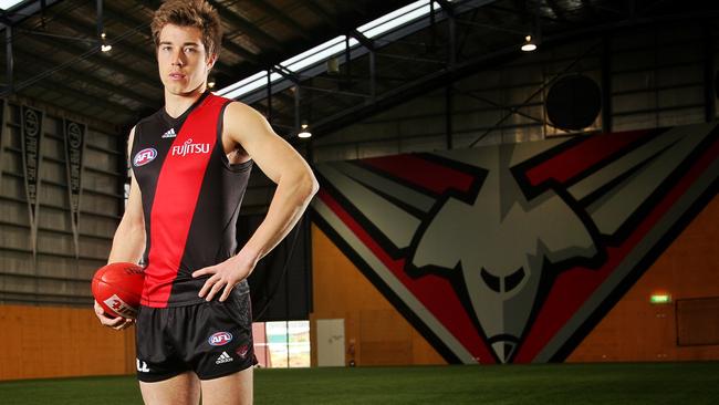 Zach Merrett will captain Essendon in Round 21. Picture: Hamish Blair