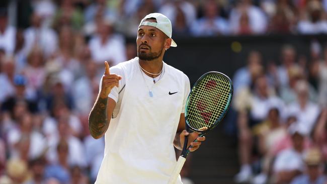 Nick Kyrgios’ best chance of winning a slam is at the All England Club. Picture: Clive Brunskill/Getty