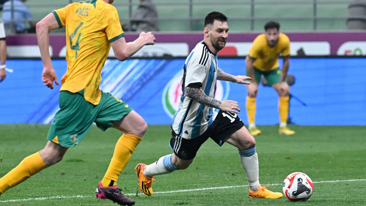 Socceroos V Argentina Lionel Messi Scores After 79 Seconds In 2 0 Win Over Australia 