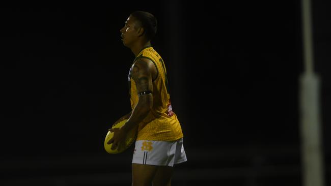 St Mary’s Nick Yarran against Waratah in the opening round. Picture: (A)manda Parkinson