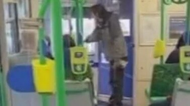 A man was tasered by police after he allegedly threatened to kill passengers on Melbourne tram. Source: YouTube