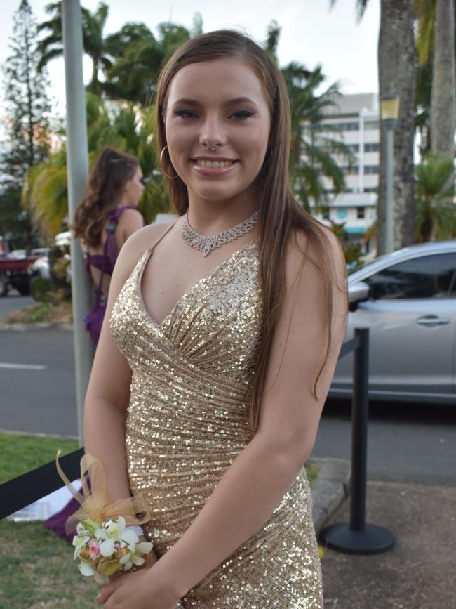 Josie-Lee Marsen-Gardner at the Sarina State High School formal at the MECC, Mackay, on Thursday November 19. Picture: Zizi Averill