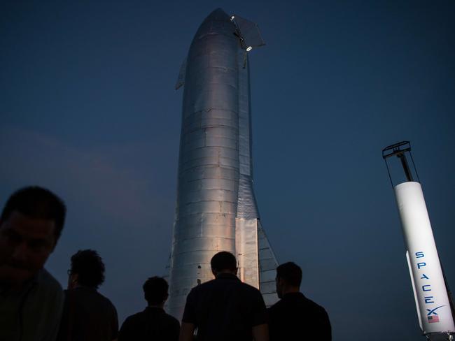 The event marked the 11th anniversary of a SpaceX rocket reaching orbit for the first time. Picture: Getty Images/AFP