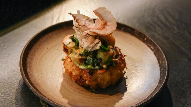 Okonomiyaki at Aurora restaurant, Light Square. Picture: Jack Fenby