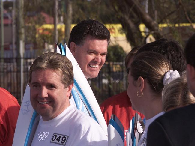 Olympic Torch Relay Day 89 from Penrith to Bowral on September 04, 2000. Michael Knight awaits his chance to run with the torch today in Campbelltown today. Picture: Glen Campbell