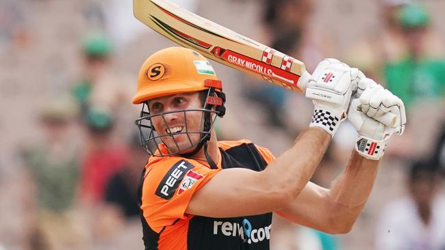 Skipper Mitch Marsh plays a prominent role with bat and ball for the Scorchers.