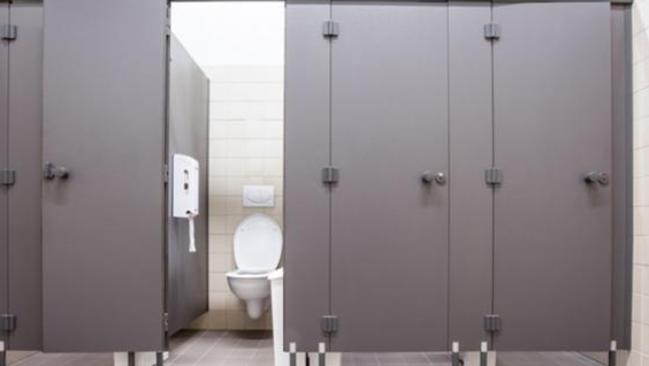 Hidden camera spots installed in a women public washroom