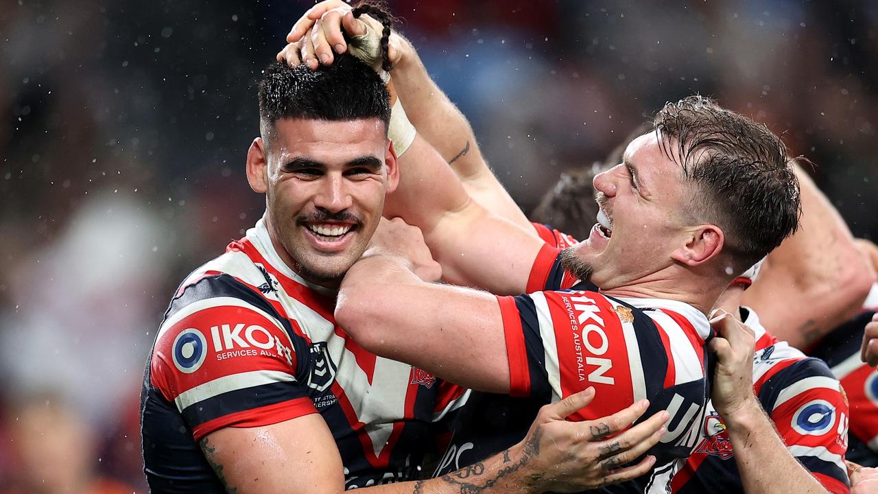 Terrell May has taken his game to new heights this season in the middle for the Roosters. Picture: Brendon Thorne/Getty Images