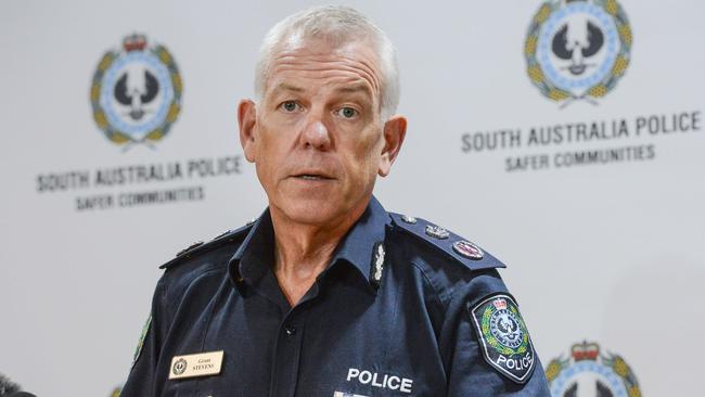 Police Commissioner Grant Stevens last week eased Covid restrictions. Picture: NCA NewsWire / Brenton Edwards