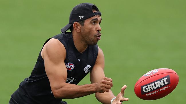 Eddie Betts says he will still be a role model for indigenous kids despite receiving racial abuse online Picture: AAP