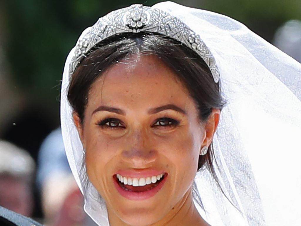 The Queen refused to allow Meghan to wear an emerald tiara from the Royal Collection on her wedding day. Picture: AFP