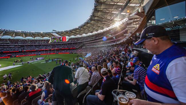 The 2021 GF was played under twilight conditions in Perth. Picture: Kelsey Reid