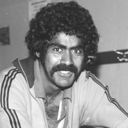 Football player Des James, Sandy Bay player 1977.