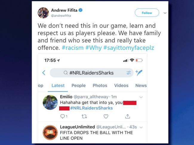 The NRL are investigating this racial slur.