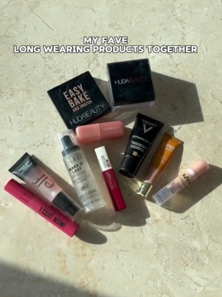 She shared a follow-up clip of all the brands she uses. Picture: TikTok/danidboyy1