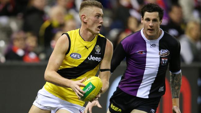 Callum Moore played eight AFL games for Richmond. Picture: Michael Klein