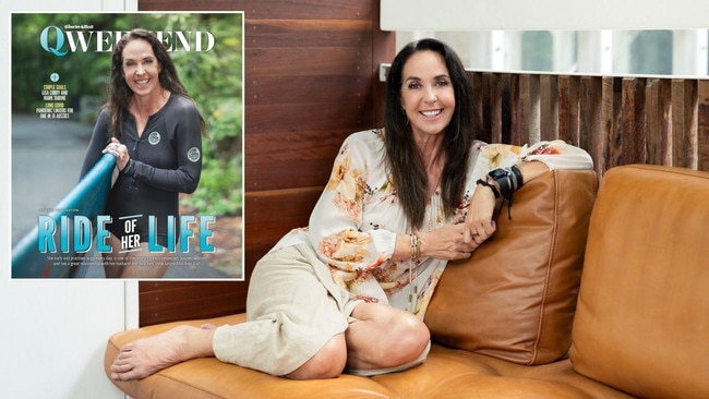 Boost Juice founder Janine Allis at her home in Noosa for Qweekend.