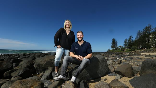 Gold Coast start-up business Travelshoot run by siblings Sarah Pearce and Tim Jones organise photographers to shoot your holiday activities so you don't have to take selfies. Photo: David Clark