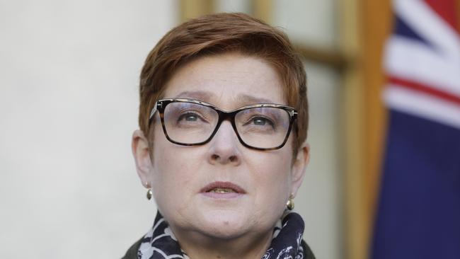 Foreign Minister Marise Payne. Picture: Sean Davey